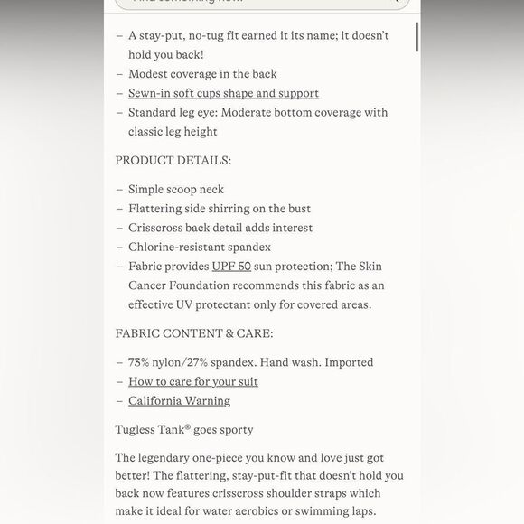 Land's End one piece X back high leg tug swimsuit coral rose lilies Various - Picture 5 of 5